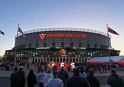 Canadian Tire Centre exterior before a match in 2022.jpg