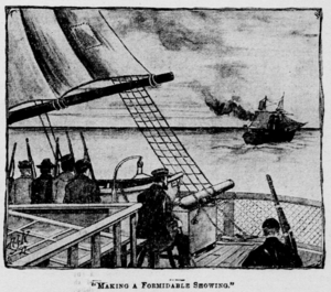 Capture of the Blockade Runner Emma, 1863