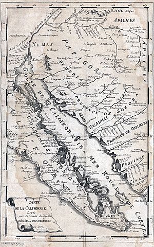 Carte de la Californie 1766
