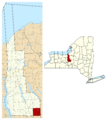 Cayuga County NY Summerhill town highlighted