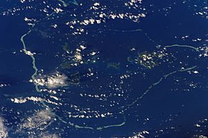 Chuuk islands (satellite)