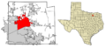 Collin County Texas Incorporated Areas McKinney highlighted