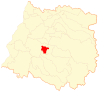Location of the Villa Alegre commune in the Maule Region