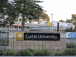 Curtin University bus entrance from front