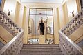 El artista Abel Azcona, retratado en el Círculo de Bellas Artes de Madrid