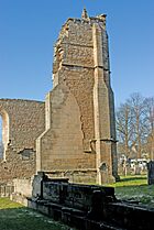 Elgin Cathedral 19th century buttress.jpg