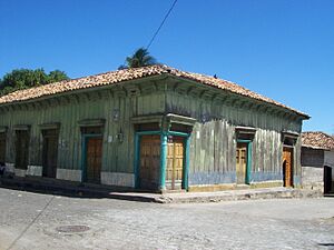 Esquina de la plaza de Amapala