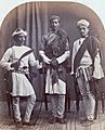 From left to right- A Gurkha, a Brahmin and a Sood