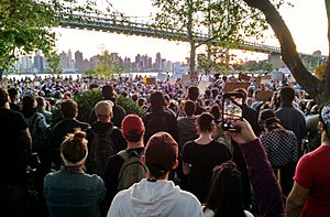 George Floyd protests.NYC.2020-06-01.Queens.Astoria Park.5