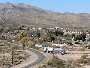 The town of Goodsprings, Nevada on November 26, 2006.
