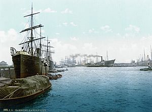 Hamburger Hafen 1890