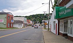 Walnut Street (West Virginia Route 3) in Hamlin in 2007
