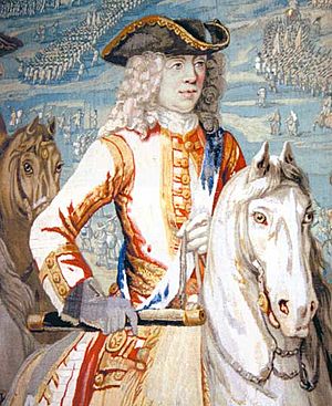Herzog von Marlborough in der Schlacht von Oudenarde