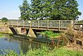 Hoxne, Suffolk weir bridge, River Waveney