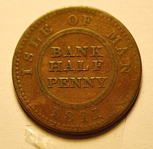 Isle of Man bank half penny 1811 b