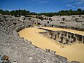 Italica amphitheatre Santiponce Andalucia Spain