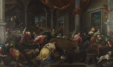 Jacopo Bassano and workshop - The Purification of the Temple - Google Art Project