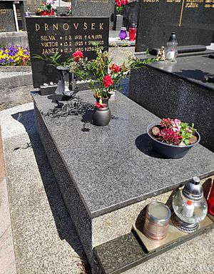 Janez Drnovšek family grave (Zagorje ob Savi cemetery)