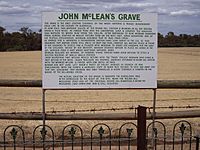 John McLean's Grave - Dan Morgan (bushranger)