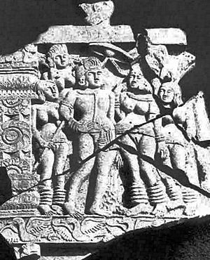 Kanaganahalli inscribed panel portraying Asoka (perspective)