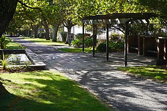 Katherine Mansfield Memorial Park - Path and memorial