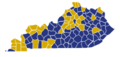Kentucky Republican Presidential Caucuses Election Results by County, 2016