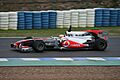 Lewis Hamilton tests McLaren MP4-25 at Jerez