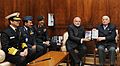 Lt. General (Retd.) JFR Jacob presents his books “An Odyssey in War and Peace” and “Surrender at Dacca” to PM Modi