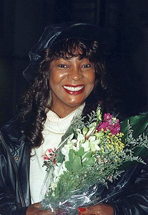 MARTHA REEVES with flowers