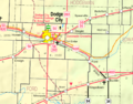 Map of Ford Co, Ks, USA