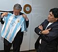 Maradona y Kirchner