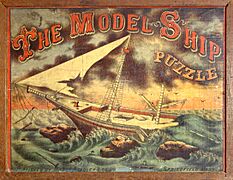 Model ship puzzle cover