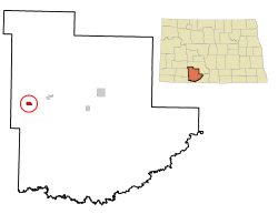 Location of New Leipzig, North Dakota