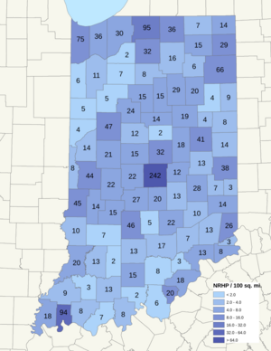 NRHP Indiana Map