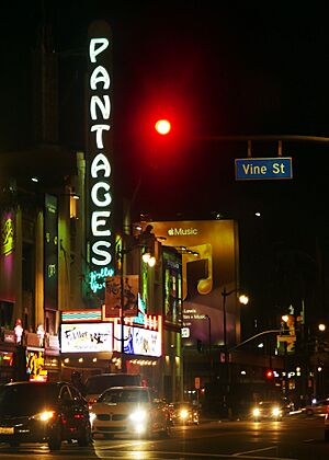 Pantages Hollywood night
