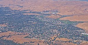 Parts of Clayton as seen from Mt. Diablo in Summer 2005