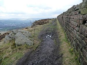 Path along the top edge of Earl Crag