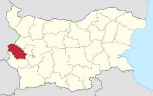 Location of Pernik Province in Bulgaria