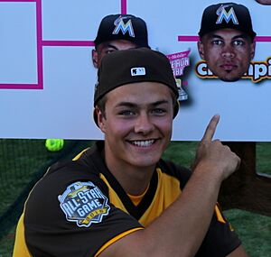 Peyton Meyer makes his T-Mobile -HRDerby pick - Giancarlo Stanton (28391661046) (cropped) (cropped).jpg