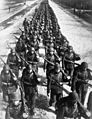Polish infantry marching -2 1939