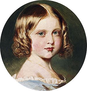 Queen Victoria (1819-1901), after Franz Xavier Winterhalter - Portrait of Princess Louise (1848-1939)
