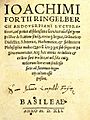 Ringelbergius, 'Lucubrationes...KYKLOPEDEIA...' ed. Basel 1541 original