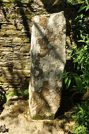Roman inscribed stone at Trethevey (5526)