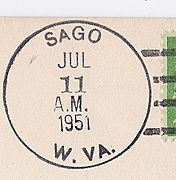 Sago WV postmark