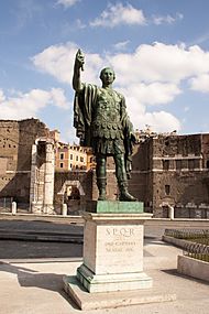 Statue of Roman Emperor Nerva, Via dei Fori Imperiali