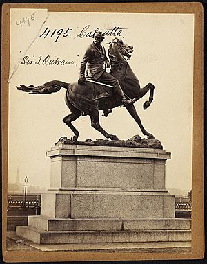 Statue of Sir James Outram in Calcutta by Francis Frith
