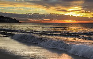 Sunset at Torrance Beach, California