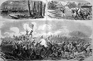 The Battle of New Bern North Carolina illustration 1862