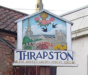 Thrapston Town Sign
