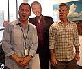 Todd Thicke and Tom Bergeron at AFV headquarters;
